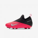 Nike Jr. Phantom Vision 2 Academy Dynamic Fit MG | Laser Crimson / Black / Black / Metallic Silver