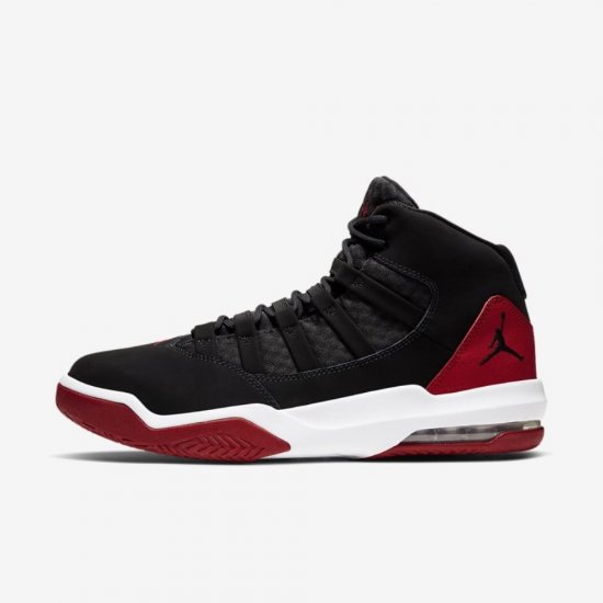 Jordan Max Aura | Black / White / Gym Red - Click Image to Close