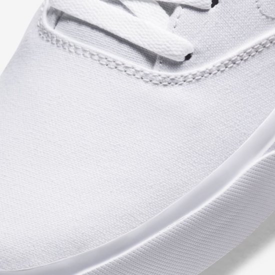 Nike SB Charge Canvas | White / White / White / University Red - Click Image to Close