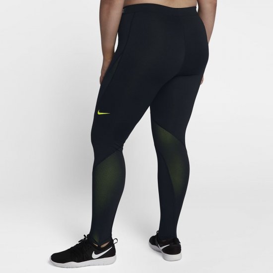 Nike Pro HyperWarm | Black / Volt - Click Image to Close