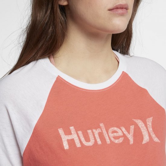 Hurley One And Only Perfect | Rush Coral / White / Ocean Bliss - Click Image to Close