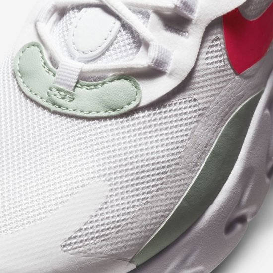 Nike Air Max 270 React | White / Pistachio Frost / Laser Crimson - Click Image to Close