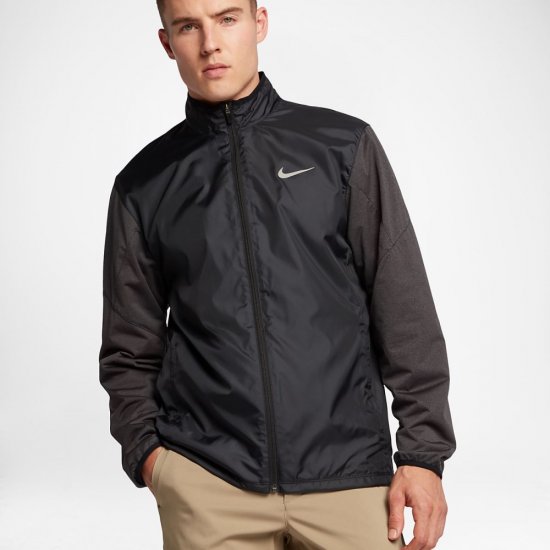 Nike Shield Full-Zip | Black / Black Heather / Black - Click Image to Close