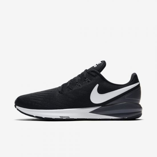 Nike Air Zoom Structure 22 | Black / Gridiron / White - Click Image to Close