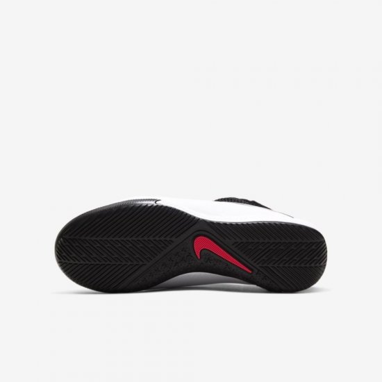 Nike Jr. Phantom Vision 2 Academy Dynamic Fit IC | White / Laser Crimson / Black - Click Image to Close