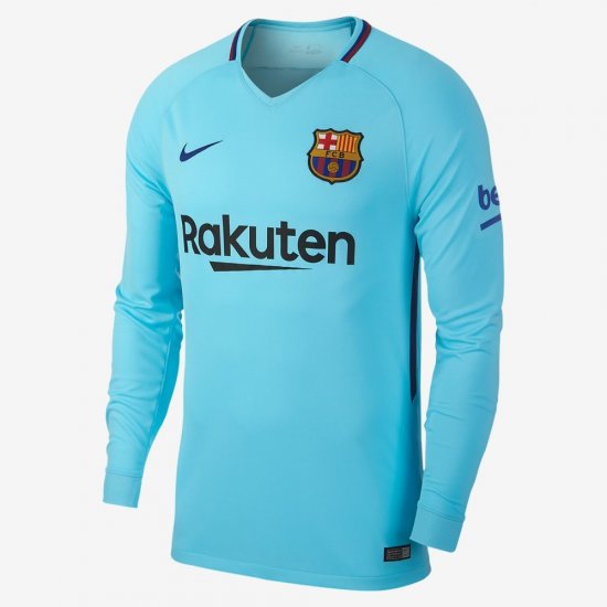 2017/18 FC Barcelona Stadium Away | Polarised Blue / Deep Royal Blue - Click Image to Close