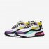 Nike Air Max 270 React (Geometric Abstract) | White / Black / Bright Violet / Dynamic Yellow