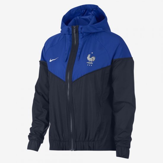 FFF Authentic Windrunner | Obsidian / Hyper Cobalt / White - Click Image to Close
