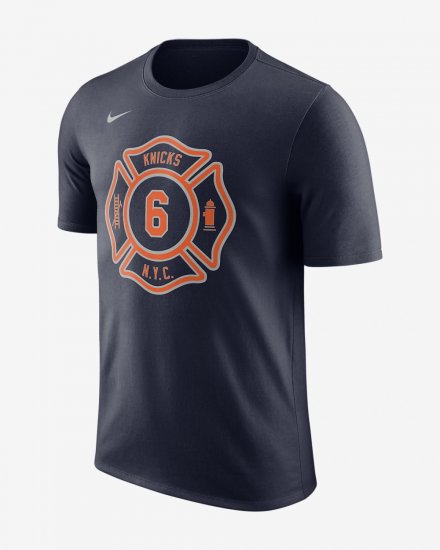 Kristaps Porzi??is New York Knicks City Edition Nike Dry | College Navy - Click Image to Close
