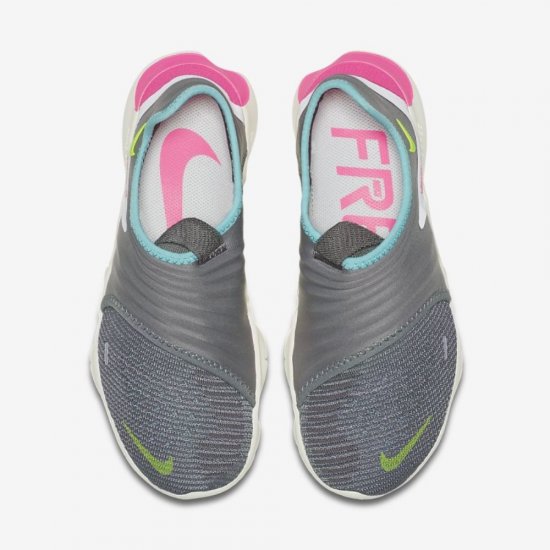 Nike Free RN Flyknit 3.0 | Gunsmoke / Aurora / Volt - Click Image to Close