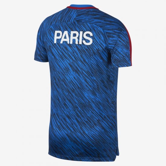 Paris Saint-Germain Dry Squad | Hyper Cobalt / Hyper Cobalt / Rush Red / White - Click Image to Close