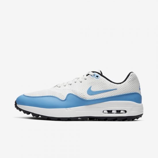 Nike Air Max 1 G | Summit White / Anthracite / Pure Platinum / University Blue - Click Image to Close