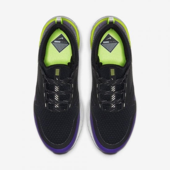 Nike Odyssey React Shield 2 | Black / Voltage Purple / Volt / Metallic Silver - Click Image to Close