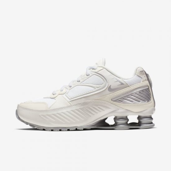 Nike Shox Enigma 9000 | Phantom / White / Pale Ivory / Metallic Silver - Click Image to Close