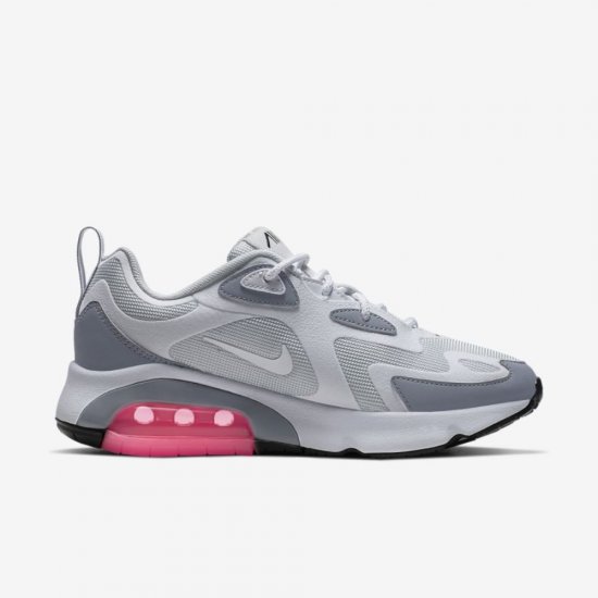 Nike Air Max 200 | Pure Platinum / Cool Grey / Sunset Pulse / White - Click Image to Close