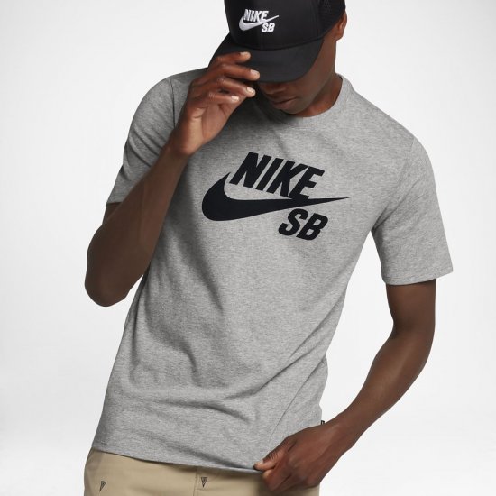 Nike SB Logo | Dark Grey Heather / Black - Click Image to Close