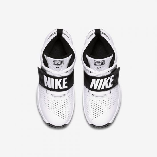 Nike Team Hustle D 8 | White / Black - Click Image to Close