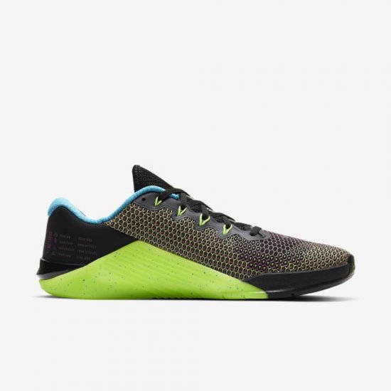 Nike Metcon 5 AMP | Black / Green Strike / Blue Fury / Fire Pink - Click Image to Close