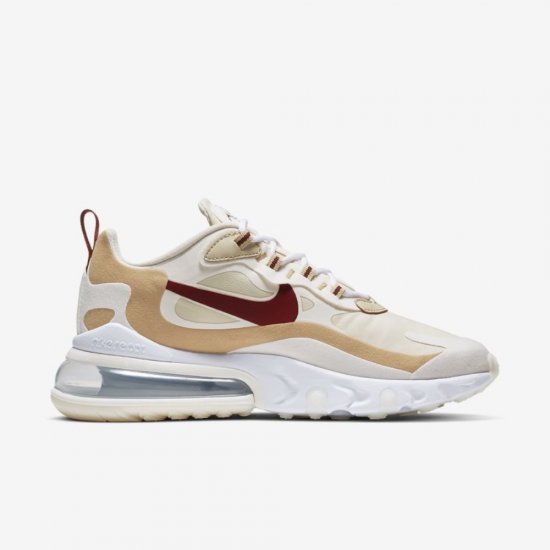 Nike Air Max 270 React | Team Gold / Club Gold / Pale Ivory / Cinnamon - Click Image to Close