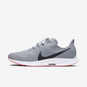 Nike Air Zoom Pegasus 36 FlyEase | Wolf Grey / White / Bright Crimson / Black