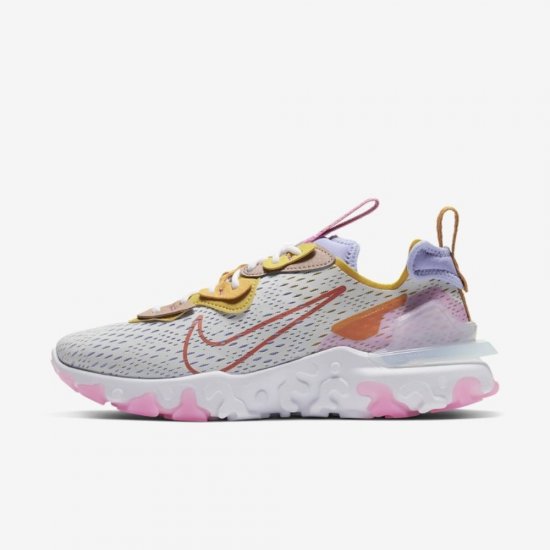 Nike React Vision | Pure Platinum / Light Thistle / Saffron Quartz / Rust Factor - Click Image to Close