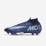 Nike Mercurial Superfly 7 Elite MDS AG-PRO | Blue Void / White / Black / Metallic Silver