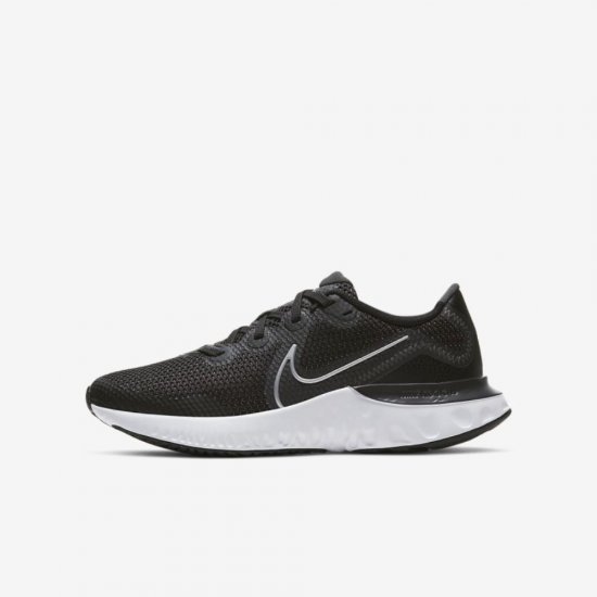 Nike Renew Run | Black / White / Wolf Grey / Metallic Silver - Click Image to Close