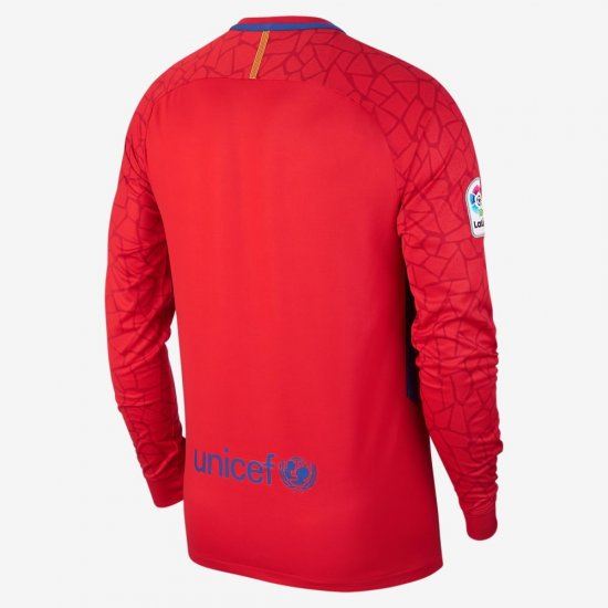 2017/18 FC Barcelona Stadium Goalkeeper | University Red / Gym Red / Deep Royal Blue - Click Image to Close