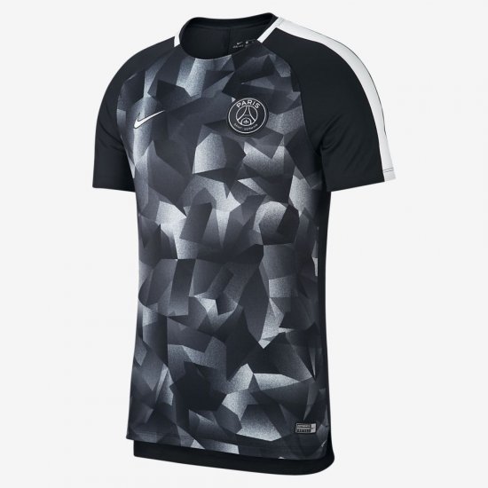 Paris Saint-Germain Dri-FIT Squad | Black / Pure Platinum / White - Click Image to Close