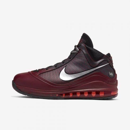 LeBron 7 | Team Red / Black / Hot Red / Metallic Silver - Click Image to Close