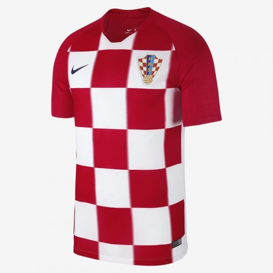 2018 Croatia Stadium Home | University Red / White / Deep Royal Blue - Click Image to Close