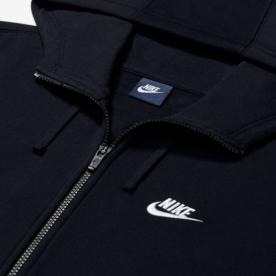 Nike Sportswear Full-Zip | Black / Black / White - Click Image to Close