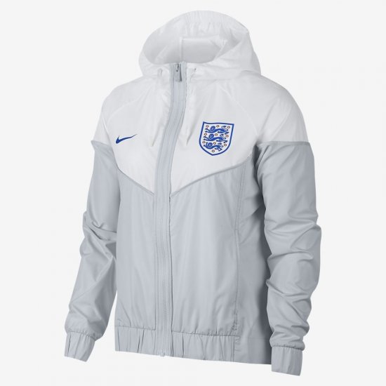 England Windrunner | Pure Platinum / White / Sport Royal - Click Image to Close