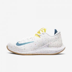 NikeCourt Air Zoom Zero | White / Oracle Aqua / Opti Yellow / Valerian Blue