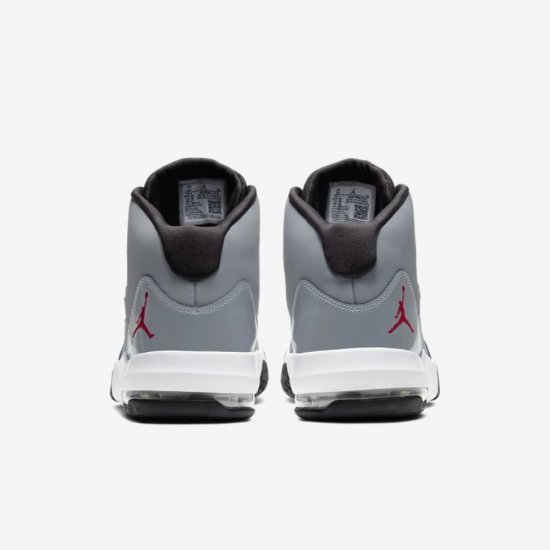 Jordan Max Aura | Cool Grey / Black / White / Gym Red - Click Image to Close