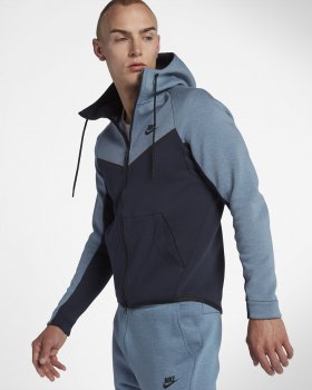 Nike Sportswear Tech Fleece Windrunner | Aegean Storm / Heather / Obsidian / Black