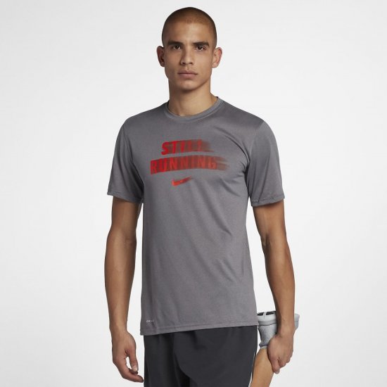 Nike "Still Running" | Gunsmoke / Habanero Red - Click Image to Close