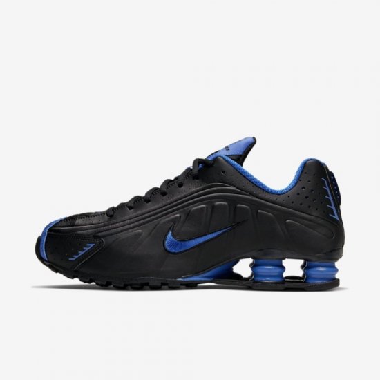 Nike Shox R4 | Black / Game Royal - Click Image to Close