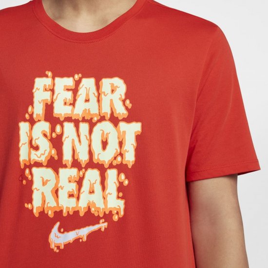 Nike Dri-FIT Kyrie "Fear Is Not Real" | Habanero Red - Click Image to Close