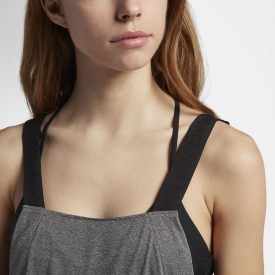 Hurley Quick Dry Tank | Black Heather - Click Image to Close