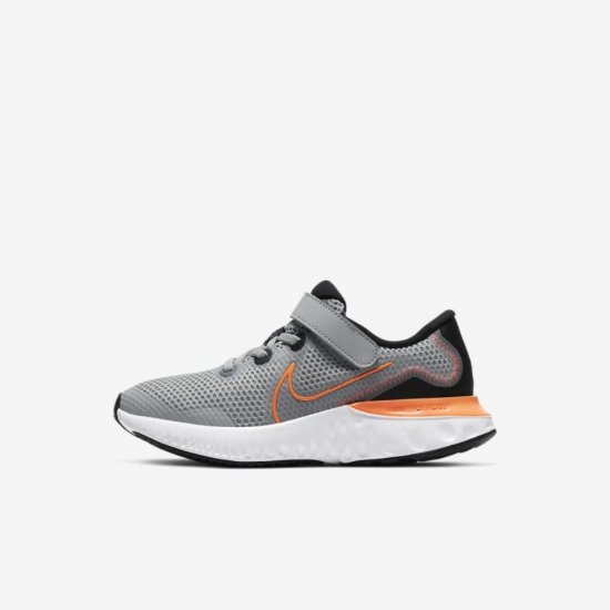 Nike Renew Run | Light Smoke Grey / Black / White / Total Orange - Click Image to Close