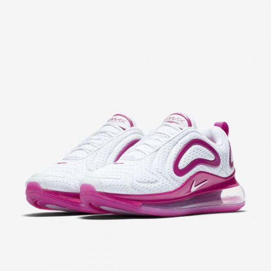 Nike Air Max 720 | White / Fire Pink / Metallic Silver / White - Click Image to Close