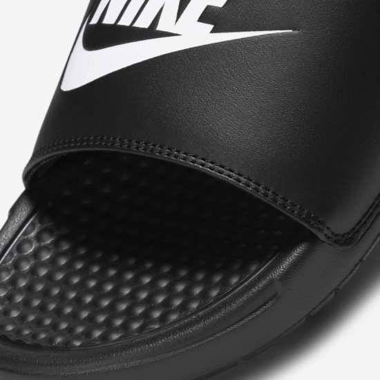 Nike Benassi | Black / Black / White - Click Image to Close