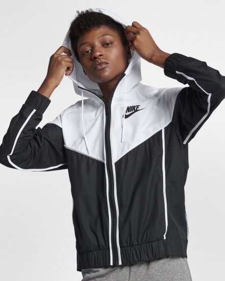 Nike Sportswear Windrunner | Black / White / Black - Click Image to Close