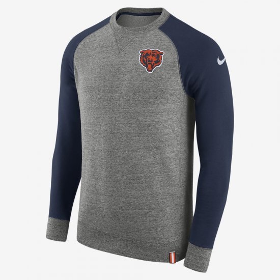 Nike AW77 (NFL Bears) | Carbon Heather / College Navy / White - Click Image to Close