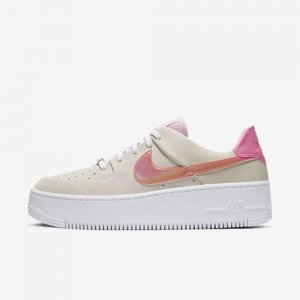 Nike Air Force 1 Sage Low | Light Bone / Pink Foam / Digital Pink / Hyper Crimson