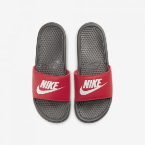 Nike Benassi | Iron Grey / Track Red / White