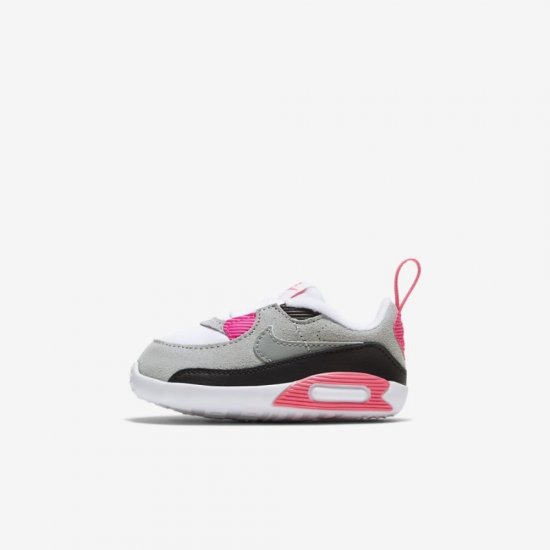 Nike Max 90 Cot | White / Light Smoke Grey / Hyper Pink / Particle Grey - Click Image to Close