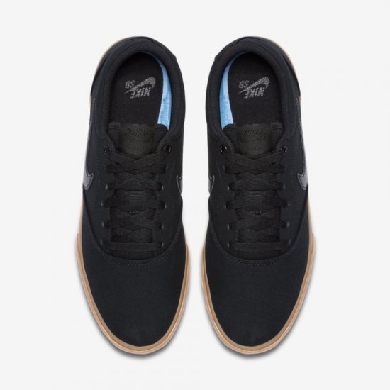 Nike SB Charge Canvas | Black / Black / Gum Light Brown / Black - Click Image to Close