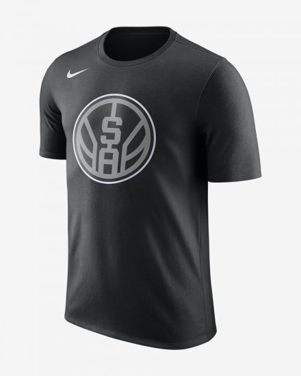 San Antonio Spurs City Edition Nike Dry | Black - Click Image to Close